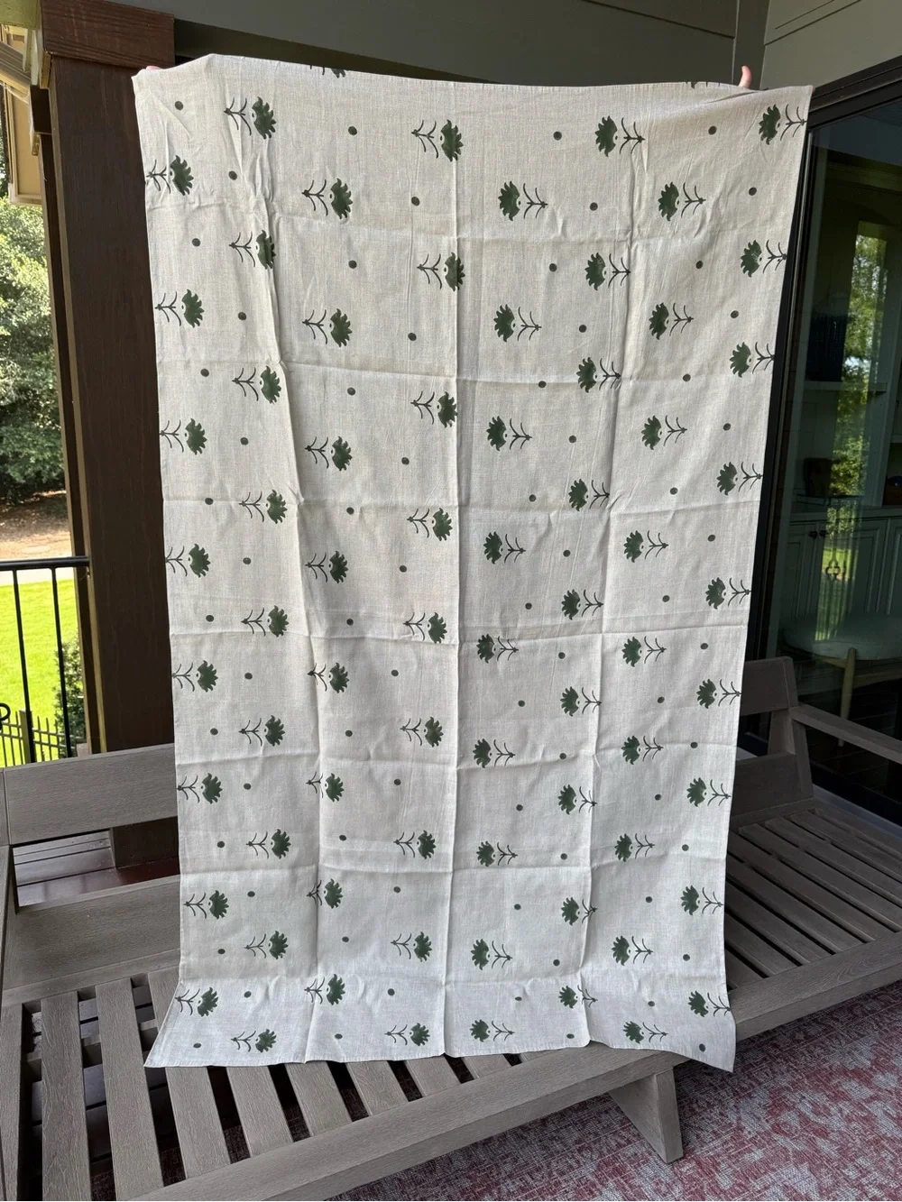 New🌟Terrain- Pari Olive Linen Tablecloth-Olive